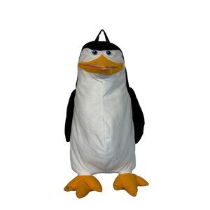 NWT 2010 Penguins Madagascar Backpack Plush 18" Dreamworks RARE Spenser's